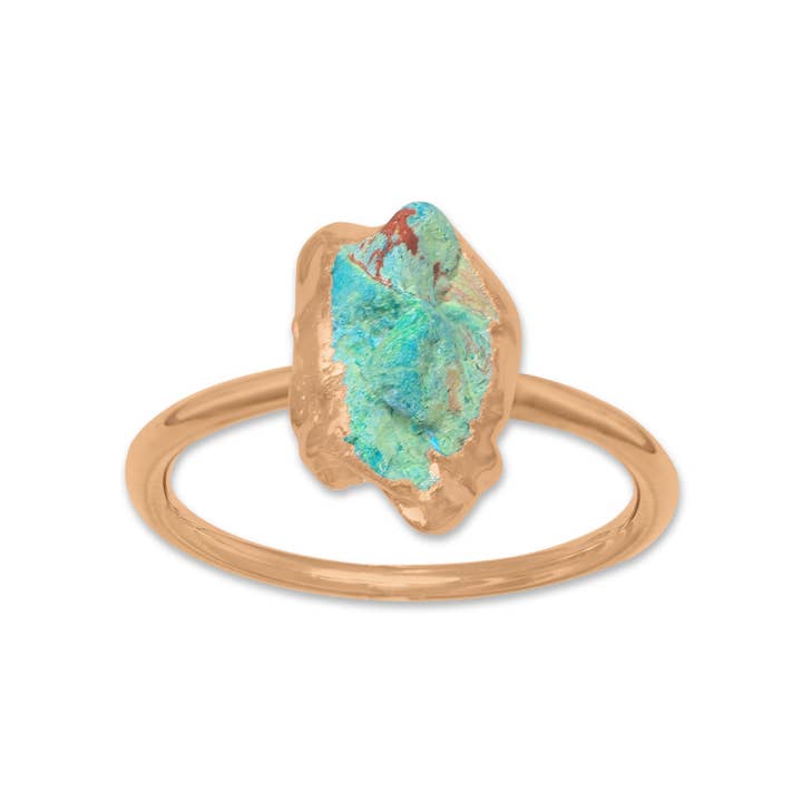 Handmade Jewels - Wholesale Cocktail/Statement Ring - Raw Crystal Ring – Silver, Gold, Rose Gold & Black Rhodium Finish | Natural Stones (Made to Order)5