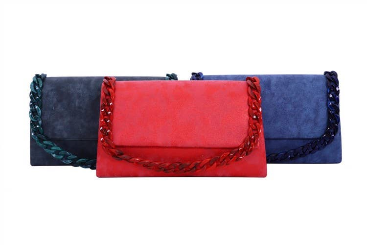 Nima Accessories Inc - Wholesale Clutch Bag - Women's - Ladies Clutch Handbag with Lucite Chain Link Handle1