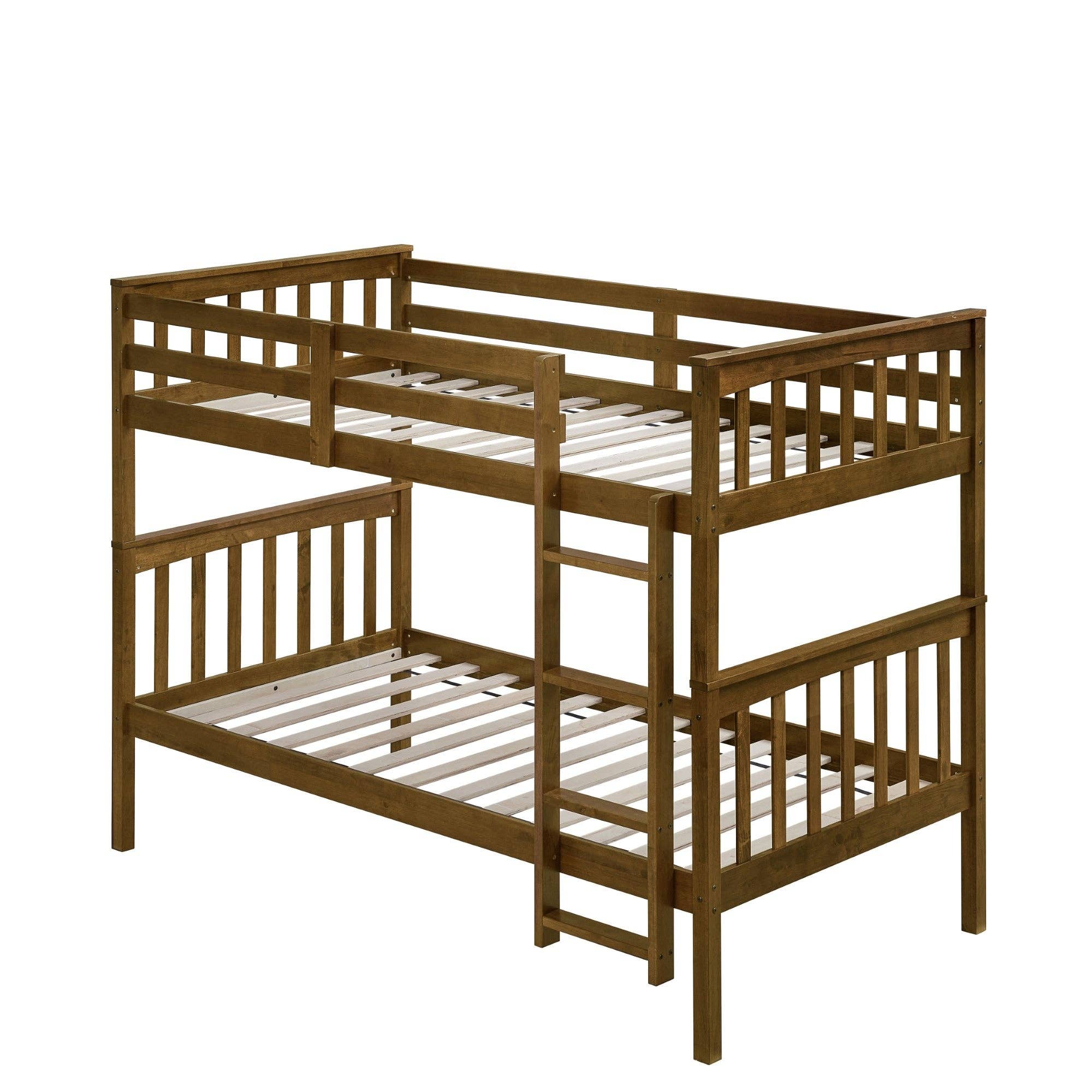 Home Design - Wholesale Bed - Kids & Baby - Home Design Ames Twin Over Twin Solid Wood Standard Bunk Bed Frame19