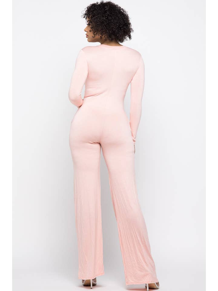 Boswell - Wholesale Jumpsuit - Women's - Bellbottom Jumpsuit With Side Pockets7