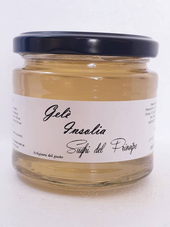 Gelè Insolia per la vendita all'ingrosso da parte di Sughi del Principe artigiani del gusto