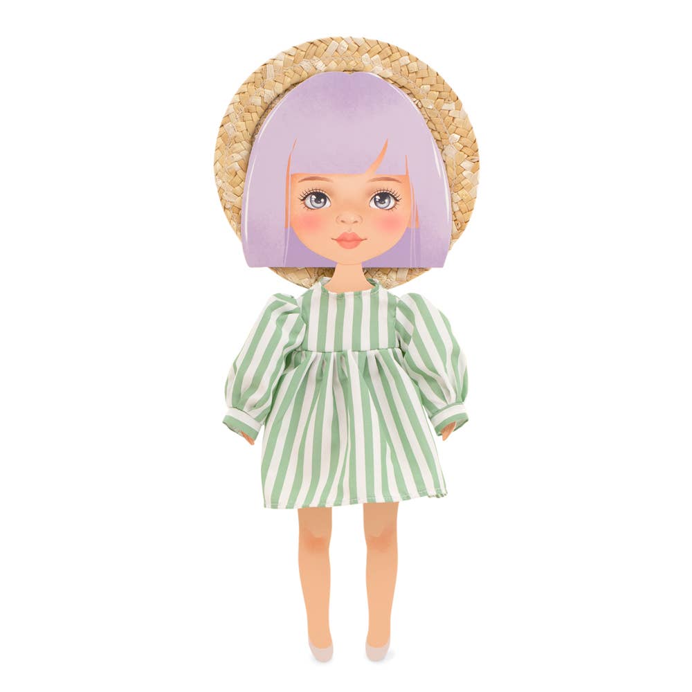 Orange Toys - Wholesale Doll Clothing - Kids - Clothing Set: 28Cm Striped Dress0