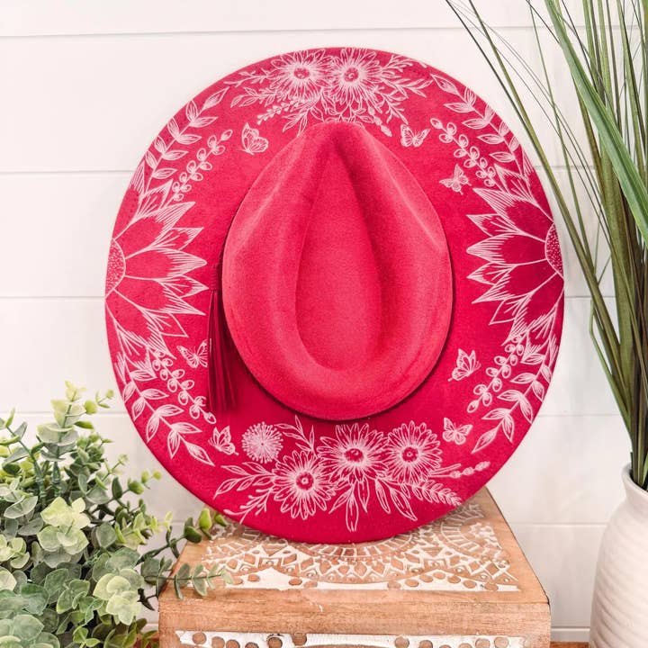 Willie & Dolly Designs – wholesale Cowboy Hat – Women’s – Floral Print Hat5