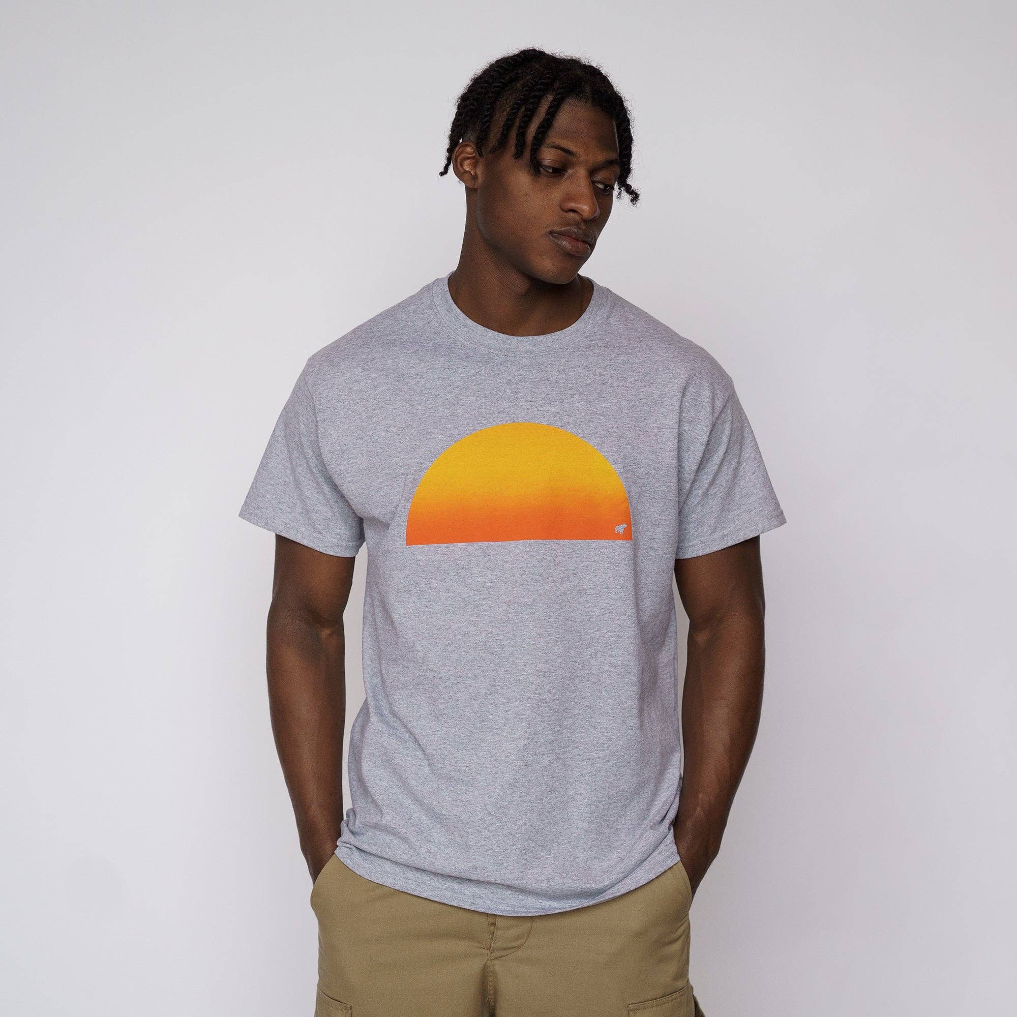 Plain Bear – Engroshandel T-shirt med print - Unisex – Solnedgang1