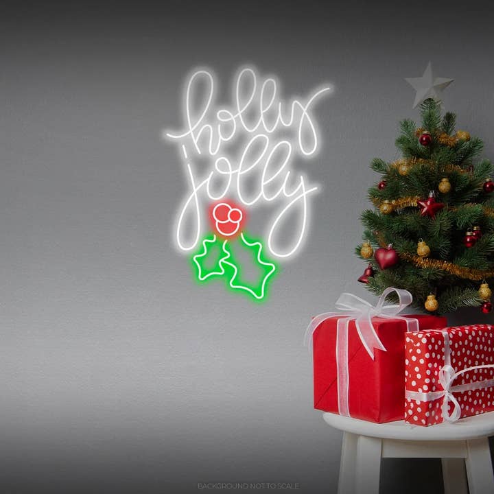 Holly Jolly Misteltoe LED Neon für den Großhandel von Helloneon