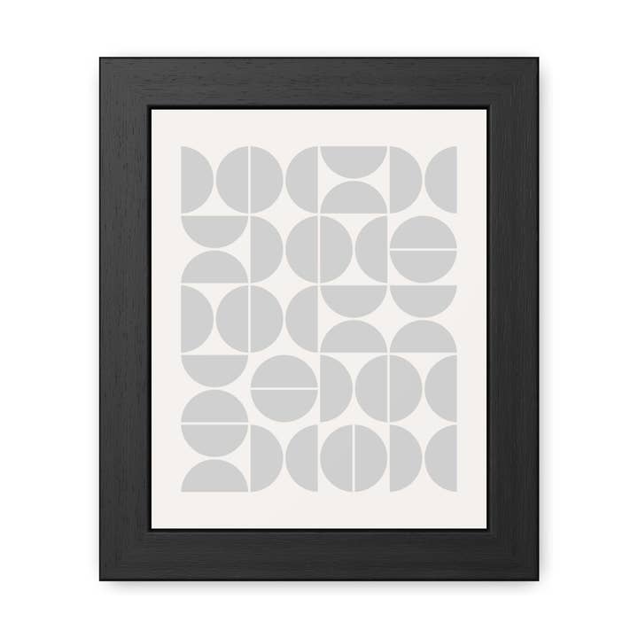 Crown 1 - Minimalist Geometric Framed Poster - Modern Wall Art for Home Decor for wholesale by Donkey Laserbeam