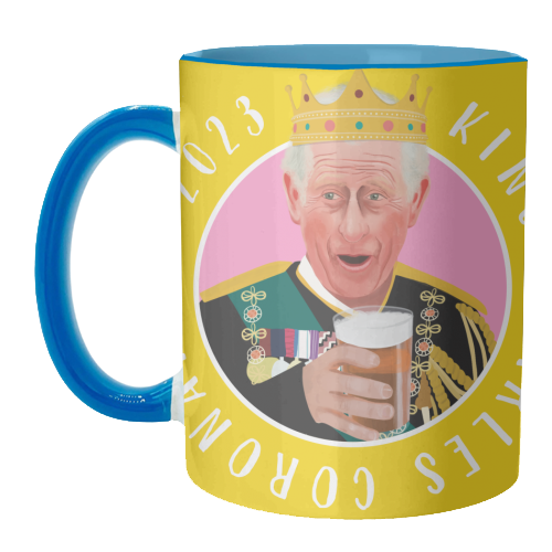 ART WOW – wholesale Coffee mug – Mugs 'King Charles Coronation Yellow and3