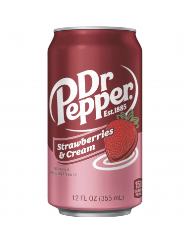 INTERNATIONAL TASTE FOOD SARL - Wholesale Soda/Carbonated Drink - DR PEPPER USA STRAWBERRY CREAM 355ML X120