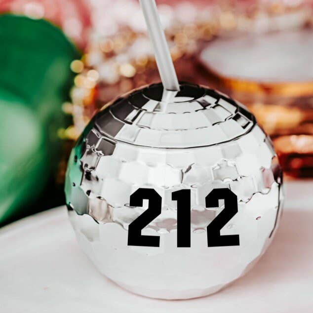 Salt and Sparkle - Wholesale Insulated mug/tumbler - Area Code Disco Ball Drink Tumbler