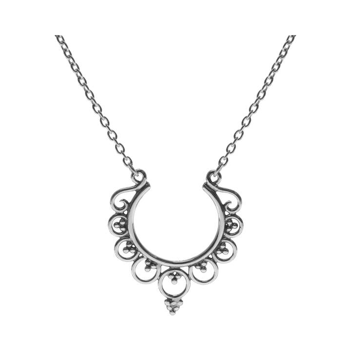 Collar detallado de estilo boho vintage Catalina para venta al por mayor de Kali Ma Designs - Sterling Silver Jewellery