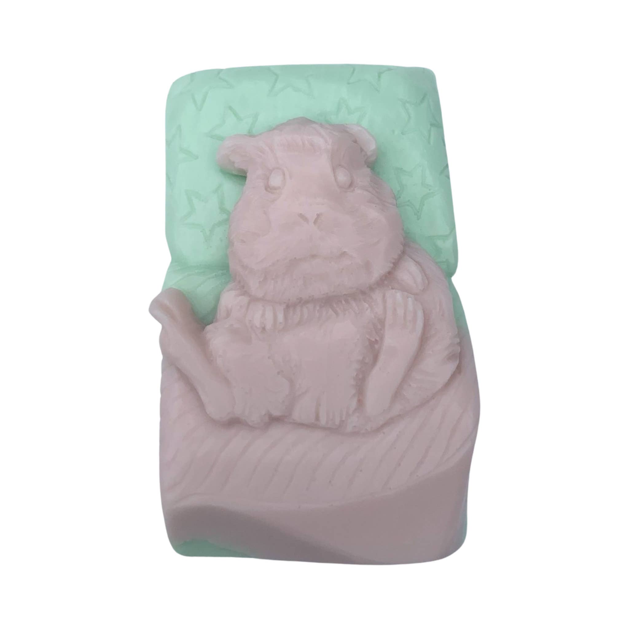 Plunk Soap and Candle Company - Vente Pains de savon - Savon 3D en forme de cochon d'Inde : sur le thème des animaux0