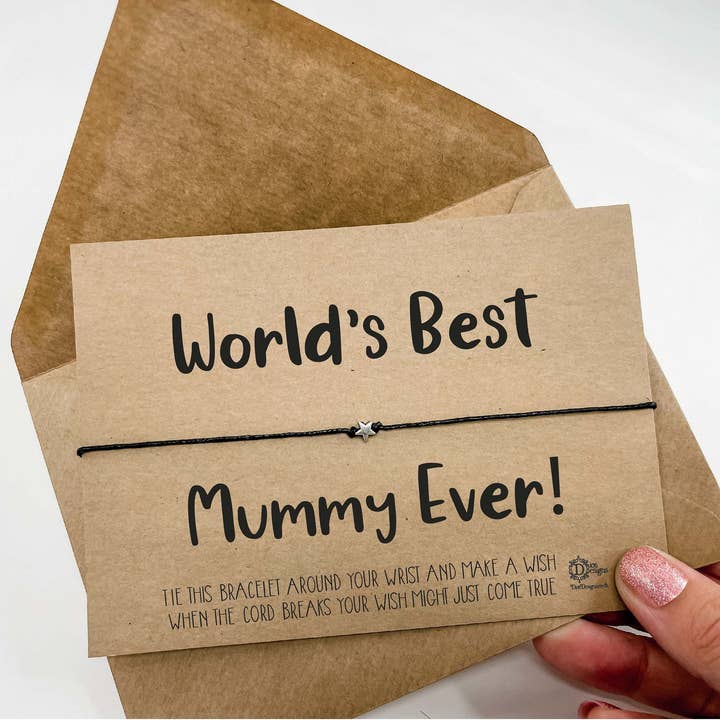 Ønskearmbånd til verdens bedste mumie for engroshandel hos Dios Designs