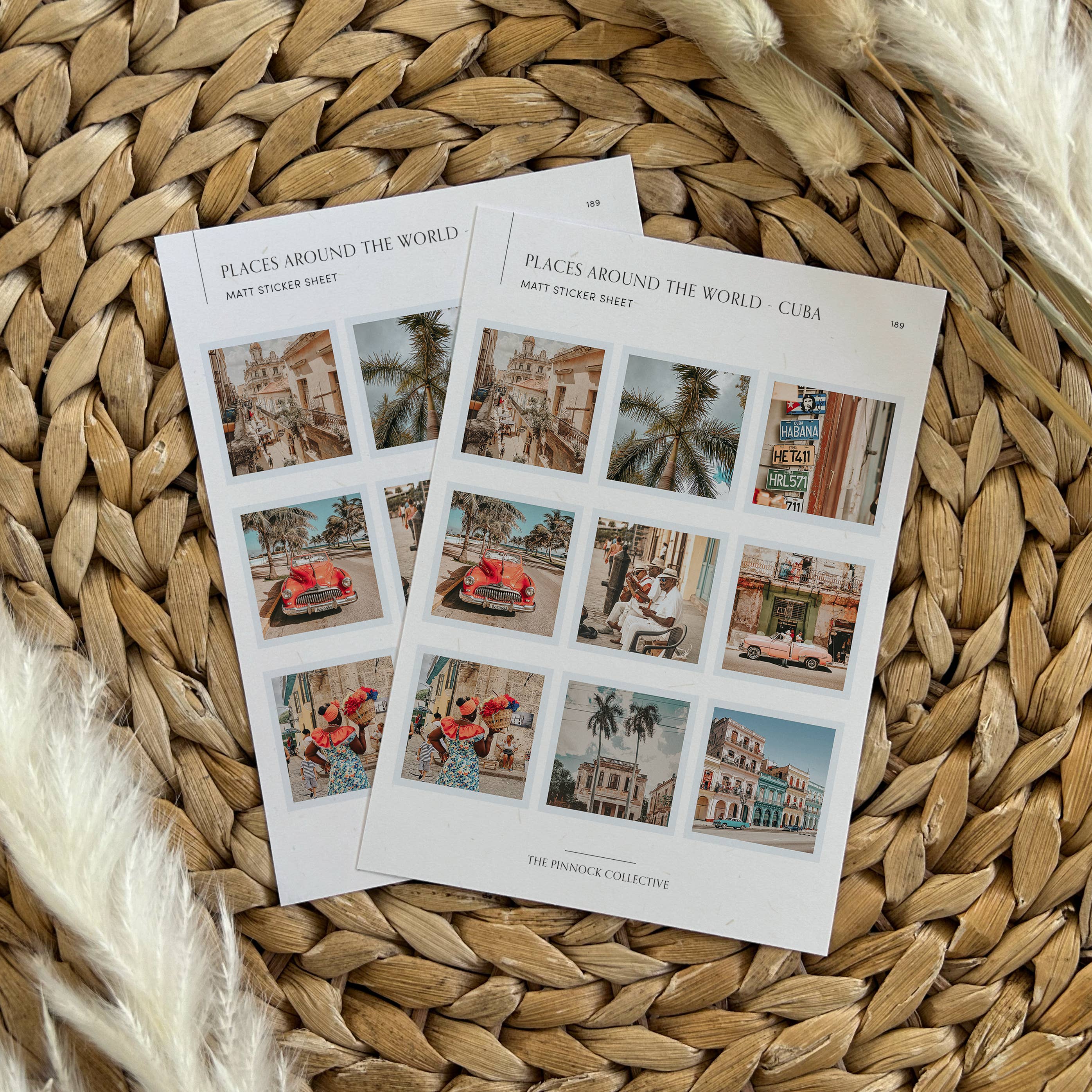 The Pinnock Collective (Duty Paid) - Wholesale Sticker - Cuba Themed Sticker Sheet1