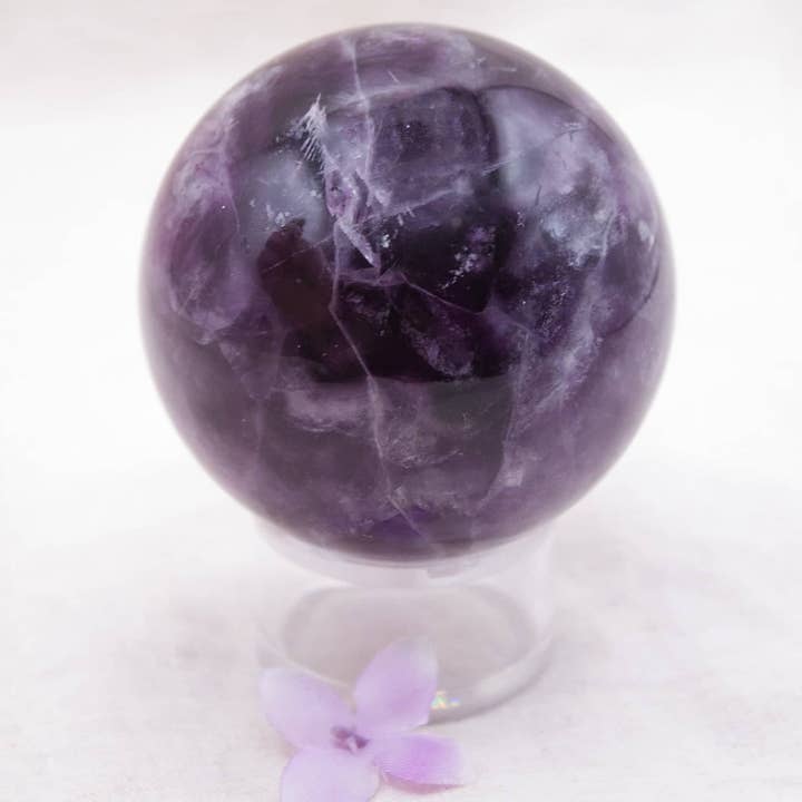 Tiny Rituals - Wholesale Spiritual Stone/Crystal - Rare Rainbow Fluorite Spheres - AAA Premium Quality126