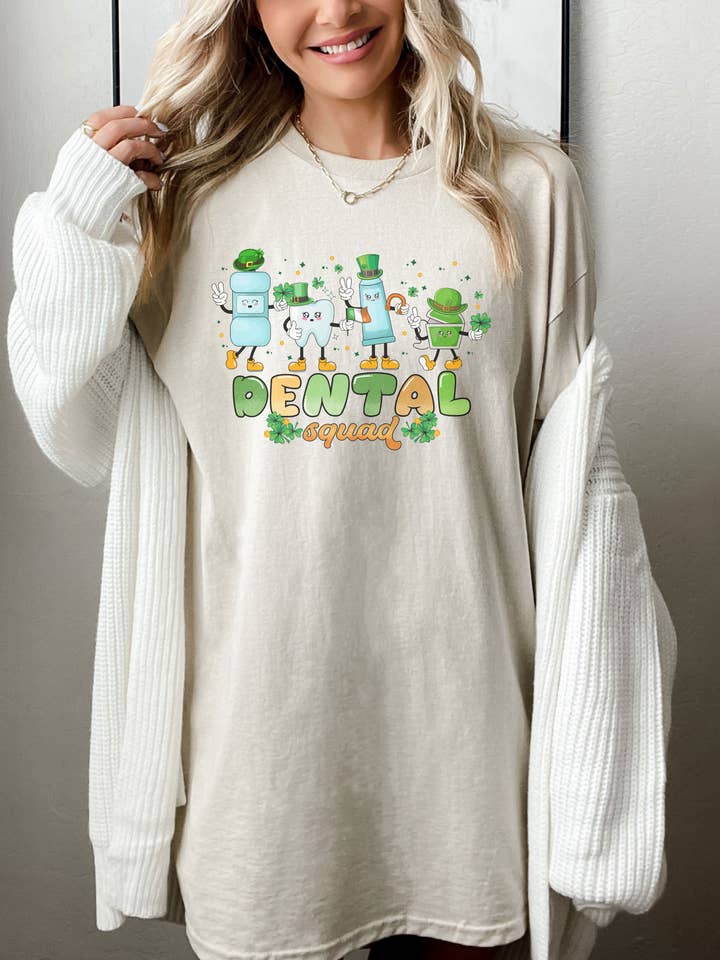 Dental Squad St Patricks Day Shirt, Irsk tandplejer for engroshandel hos SONDO DESIGN LTD