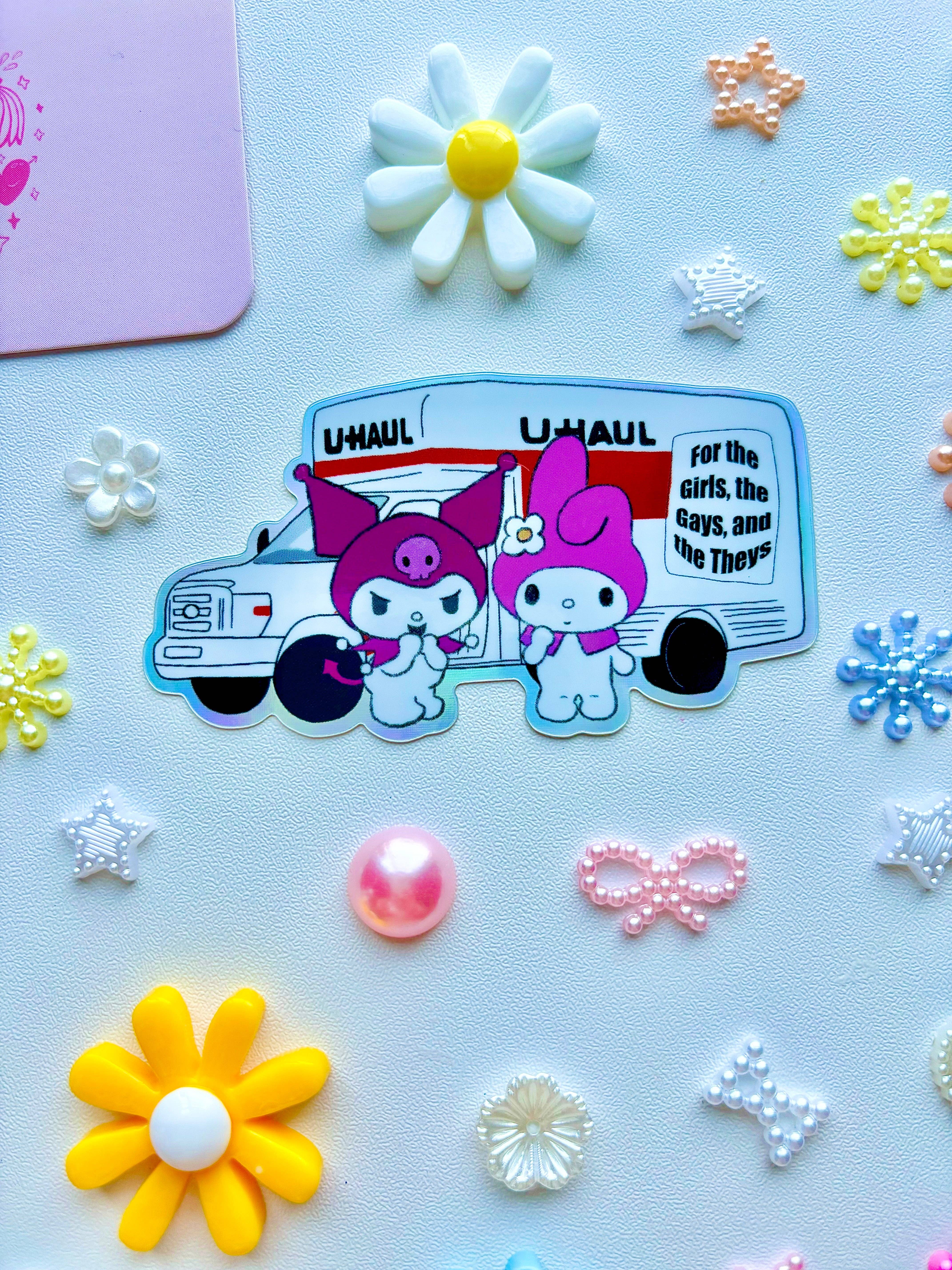 SoftBoysClub - Wholesale Sticker - My Melody & Kuromi UHaul Sticker2