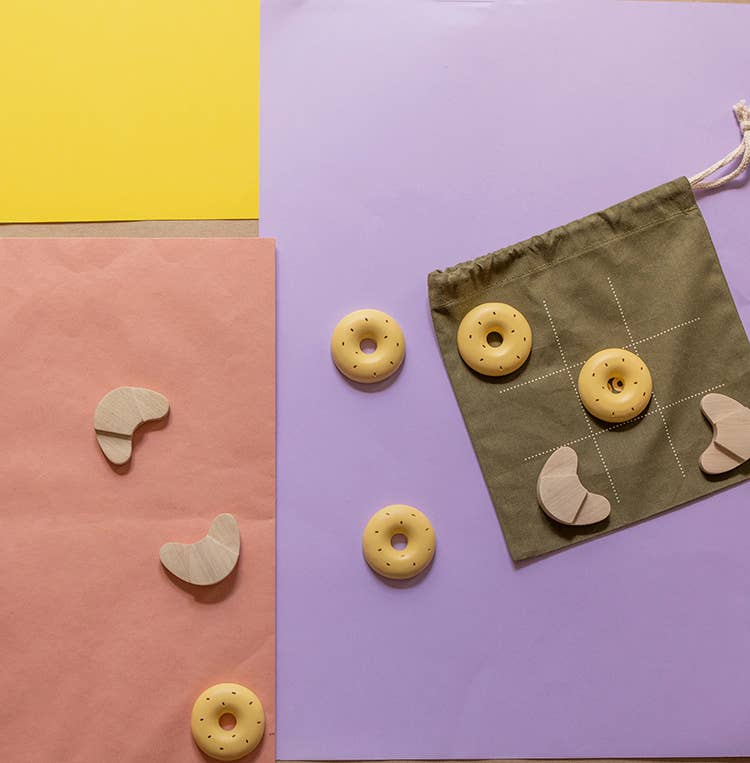 Babai - Vente Jeux de société - Croissant ou beignet ? Jeu Tic Tac Toe3