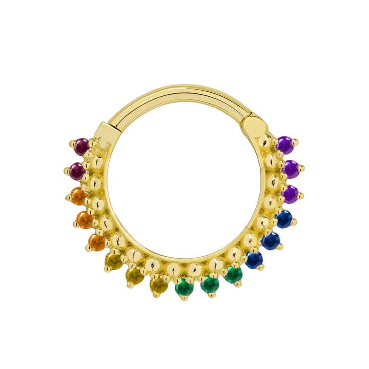 Pride Lucina Clicker – 14K & 18K Gold for wholesale by Piercing-zone
