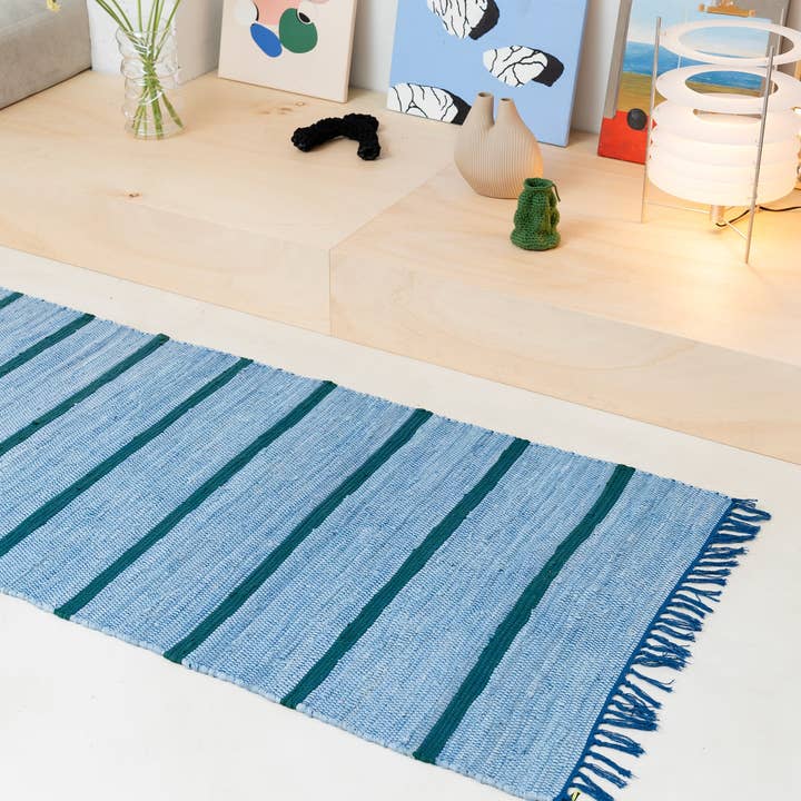 Tarta Gelatina - Venta al por mayor Alfombra pequeña - Alfombra reciclada artesanal5