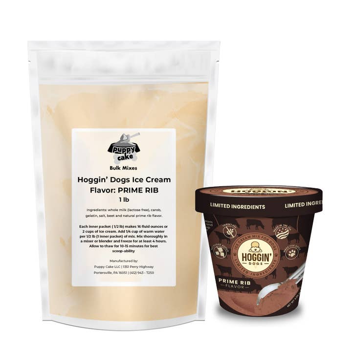 Puppy Cake LLC - Wholesale Pet Treats - Dog - Bulk Hoggin' Dogs Ice Cream Mix - 1lb. Bag