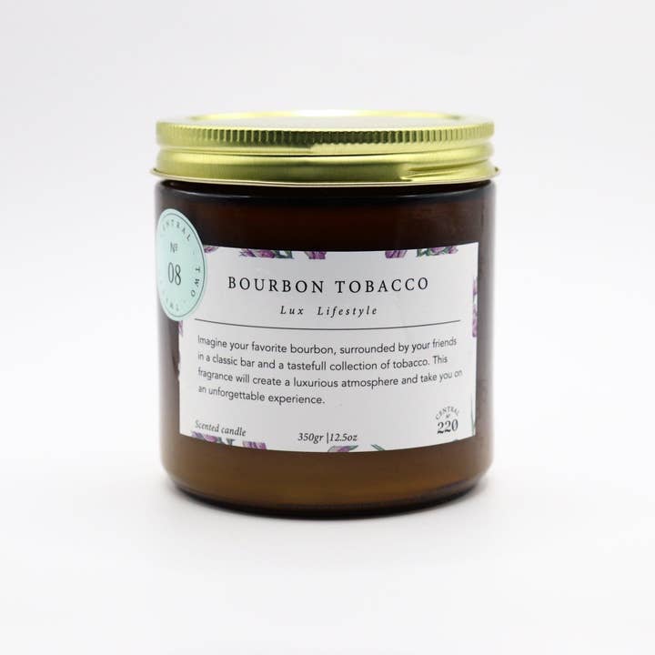 Central 220 - Wholesale Jar/Filled Candle - 08 | Empower | Bourbon Tobacco | Scented Candle