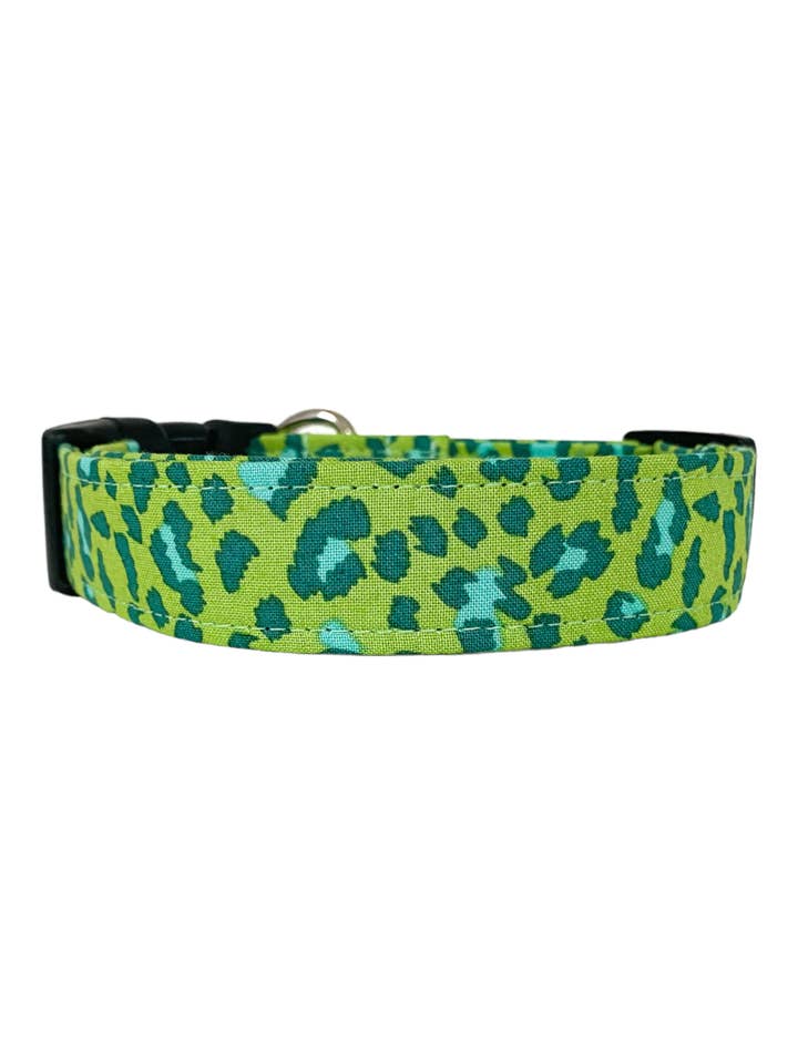 Grön Leopard Hundhalsband för wholesale av Collars by Design