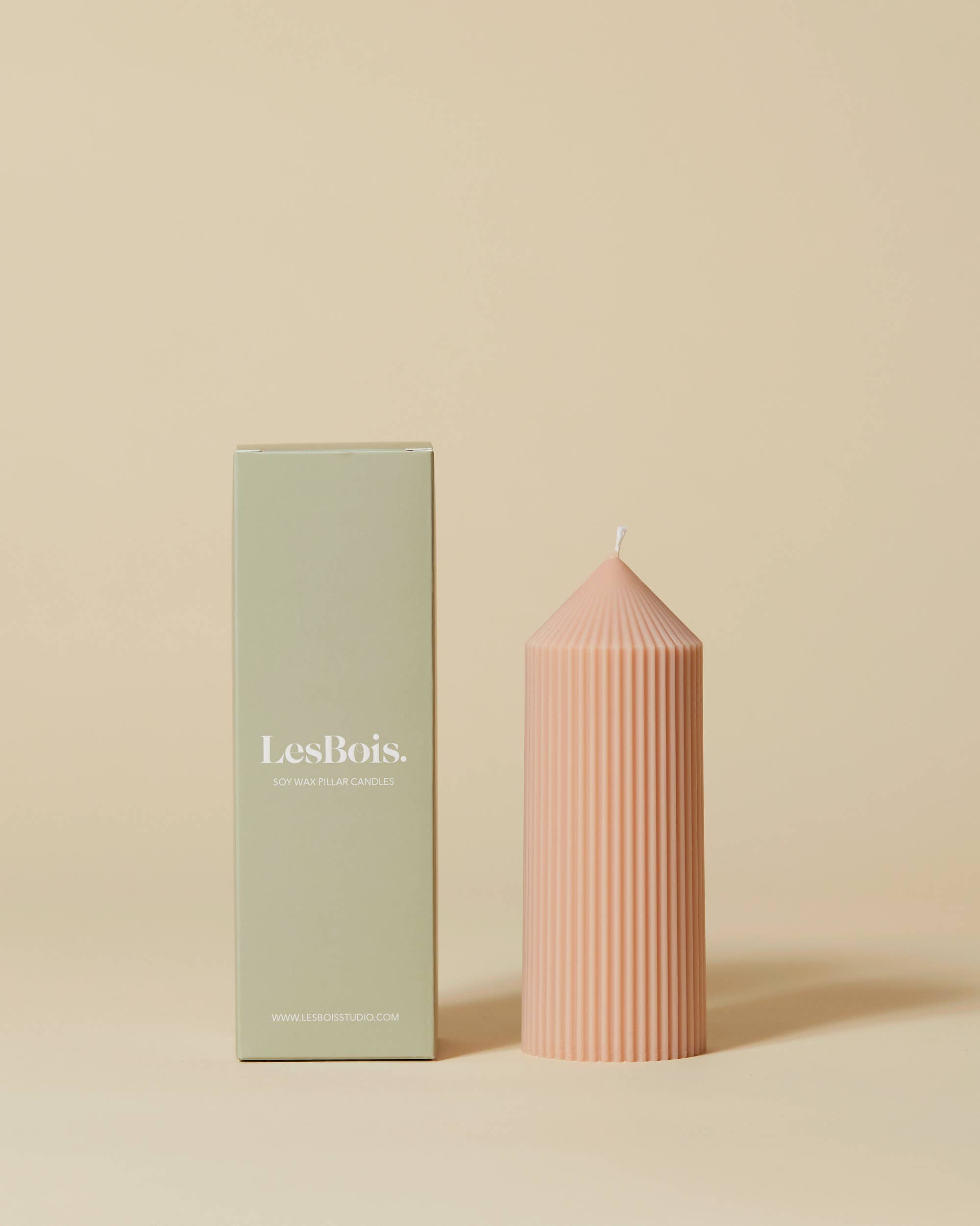 Les Bois Studio - Wholesale Pillar Candle - YUKI - Wide Pillar Candle - SEPIA0