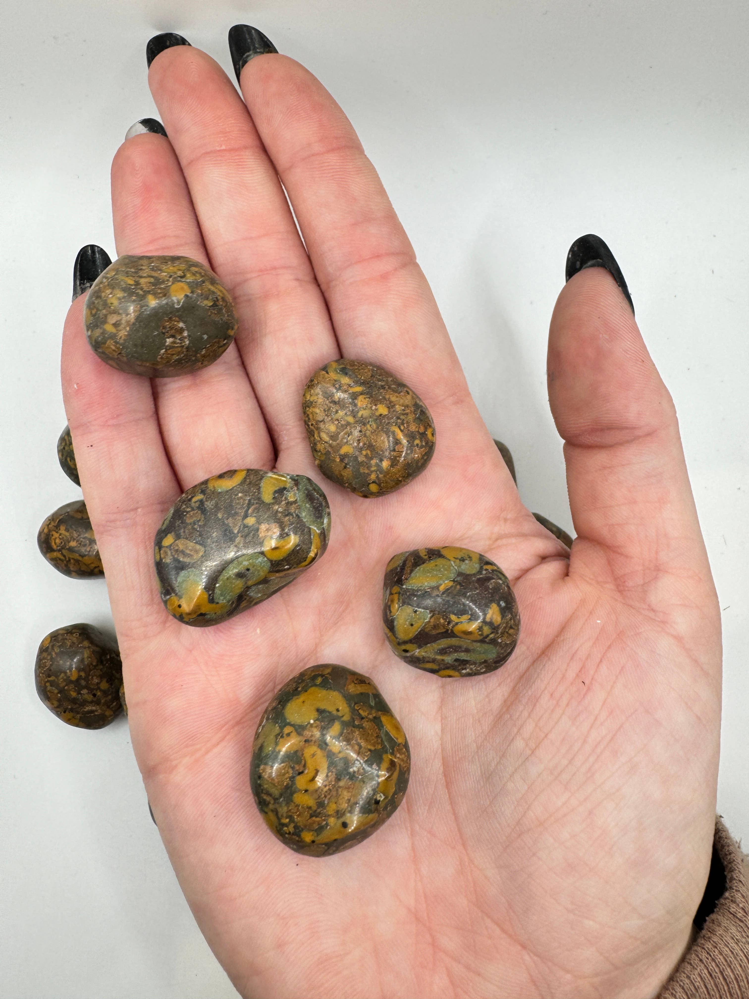 Oils and Auras - Wholesale Spiritual Stone/Crystal - Ajooba Jasper Crystal Tumble Stone1