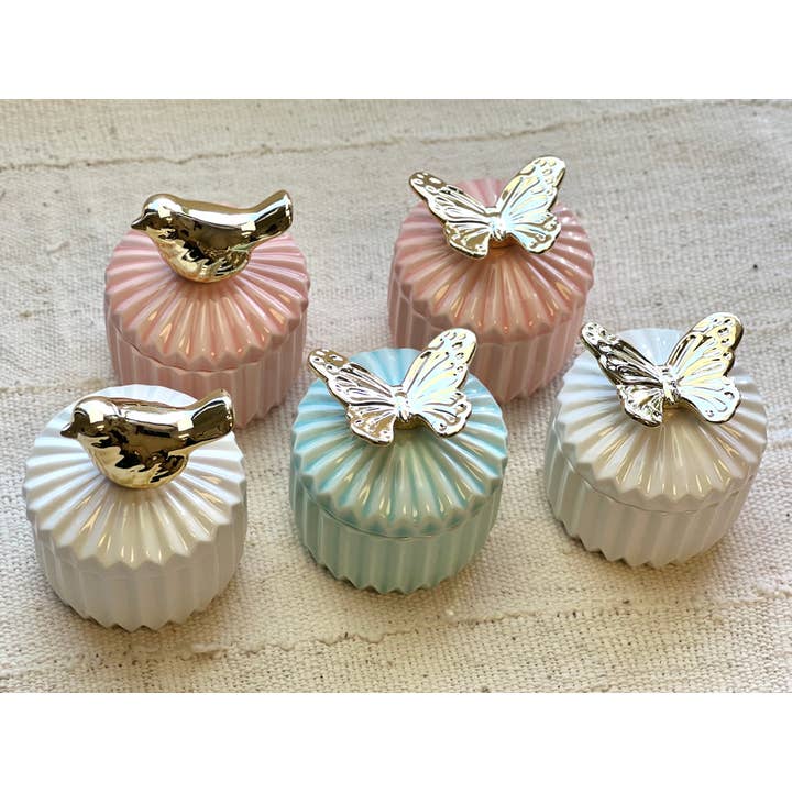 Ten Twenty Six Designs - Wholesale Decorative Box - Small ceramic box with pull lid