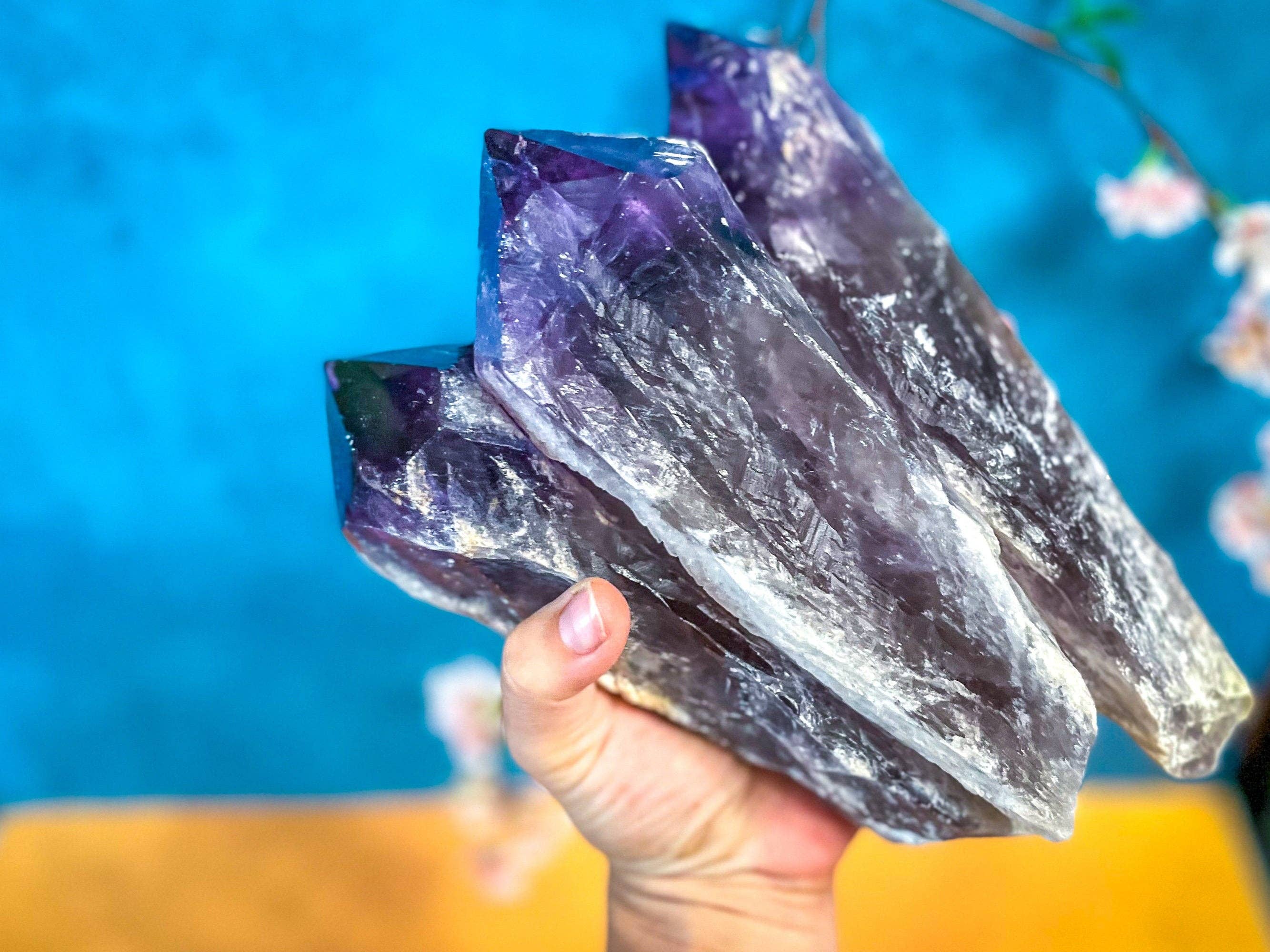 Mandala Gems - Wholesale Spiritual Stone/Crystal - HUGE AMETHYST Spear3