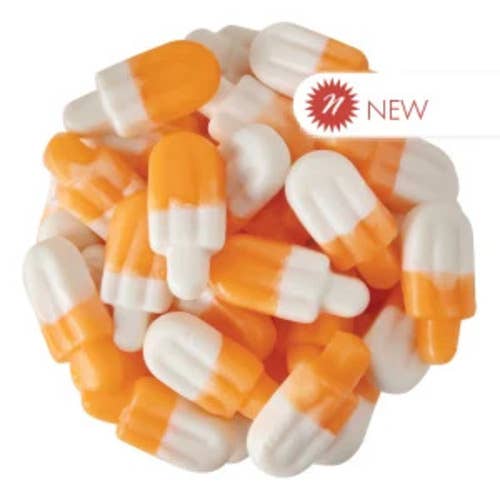 Long Island Candy Factory - Wholesale Gummy - Clever Candy Popsicle Gummy Orange & Cream 5 lb0