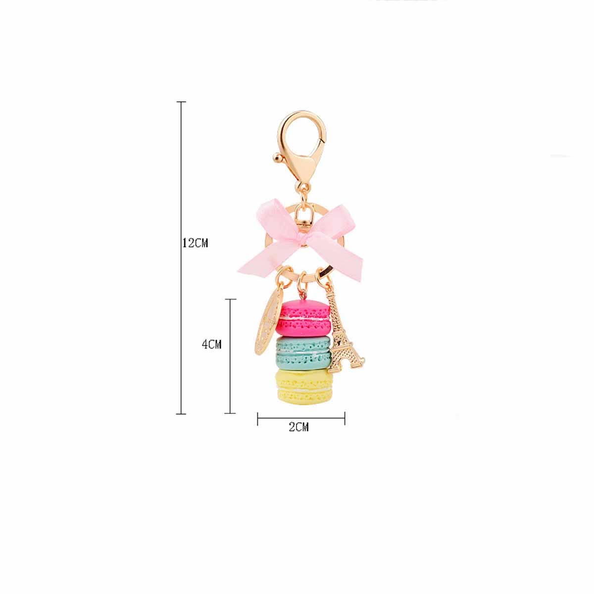 DOUBLJU - Wholesale Keychain - Women's - FASHION MACARON CAKE EXQUISITE KEYCHAIN_CWMM27485