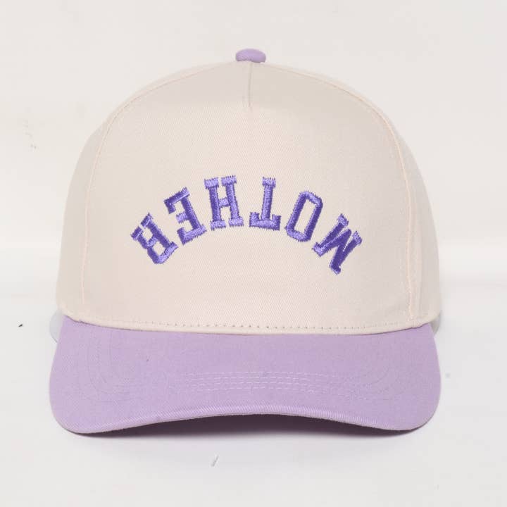 David And Young - Wholesale Baseball Cap - Unisex - MOTHER Upside Down embroidery in Two Tone Baseball Cap
