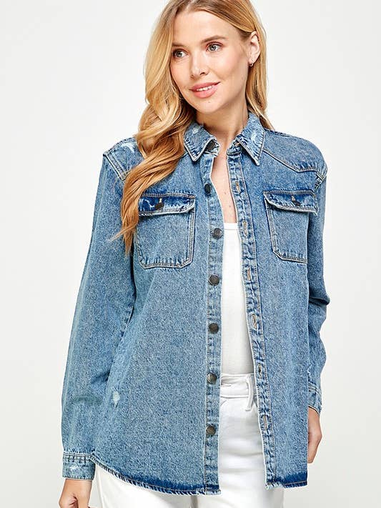 Chemises en denim pour femmes pour la vente par BLUE AGE