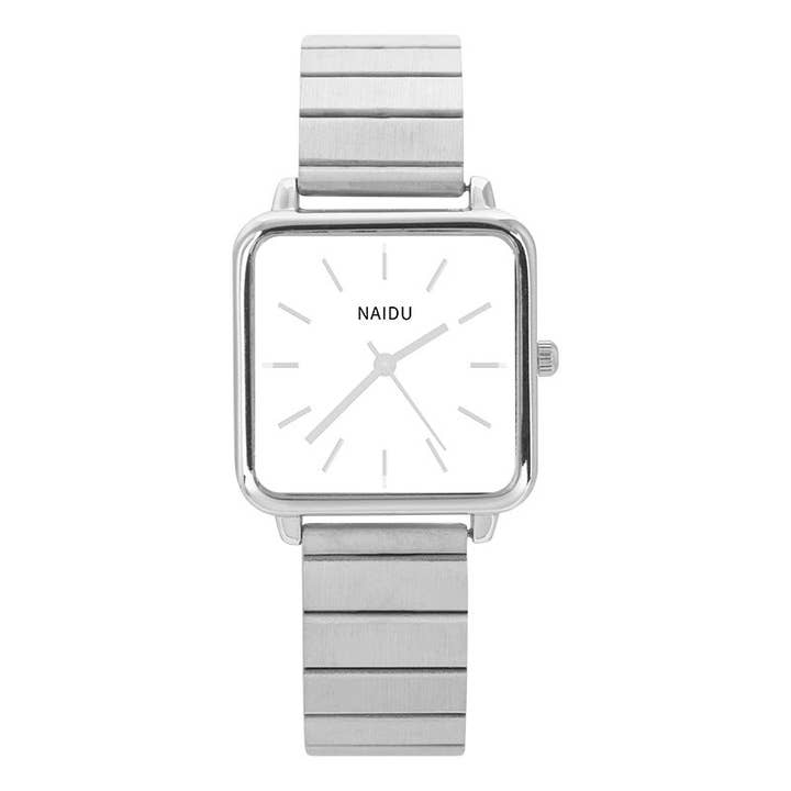 WoodWristCo – wholesale Wrist watch – Women's – Women's Stainless Steel Square Minimalist Watch