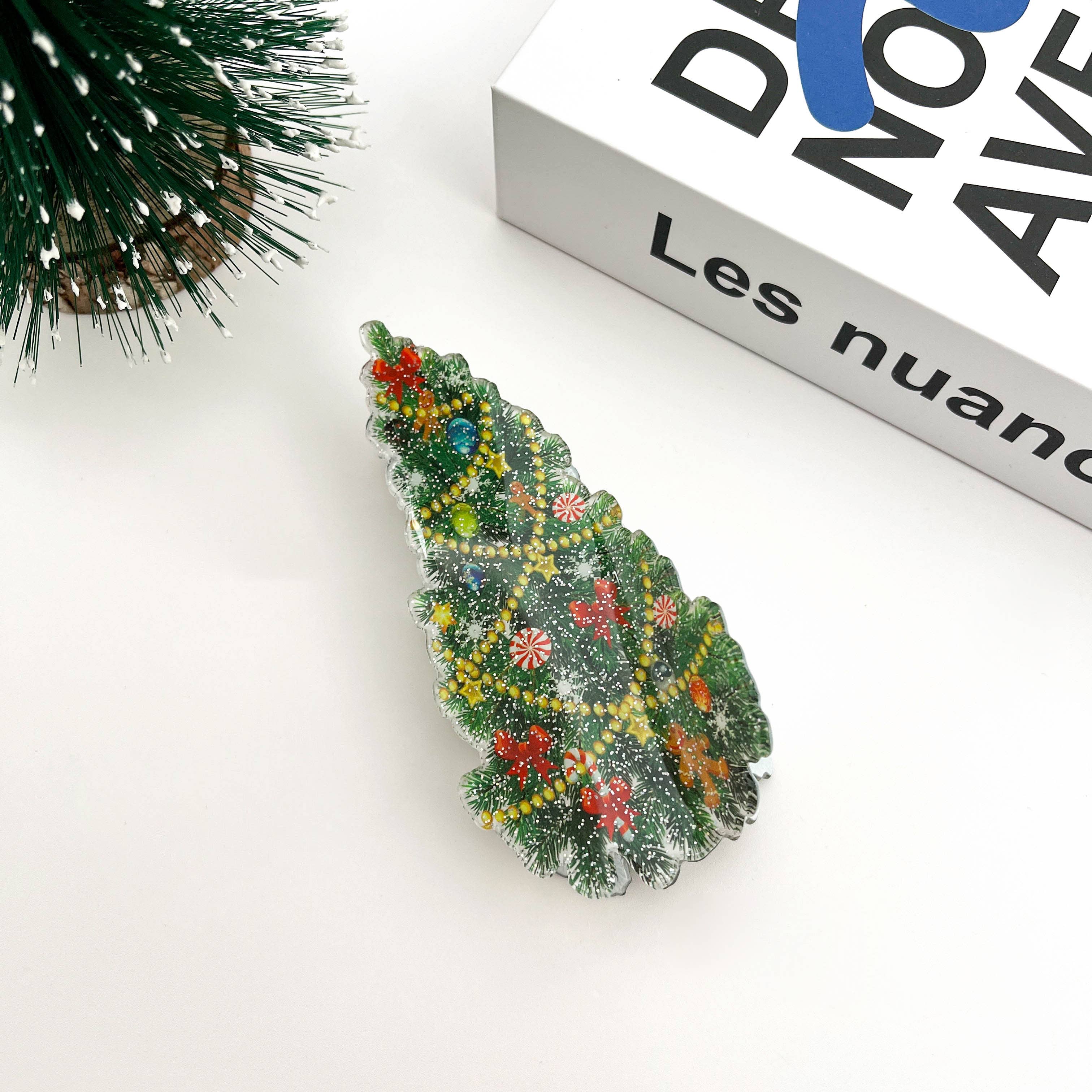 TheDivaSoap – Großhandel Haarclip – Damen – Weihnachtsbaum-Haarklammer, Weihnachtsklauenclip3