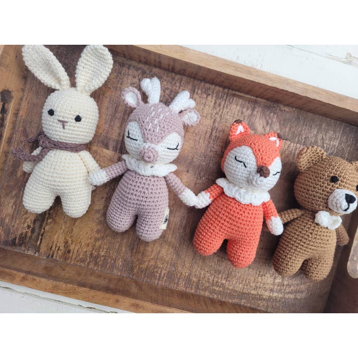 OLIVE & CRADLE – Engroshandel Plyslegetøj - Børn og baby – Mini hæklede dyr