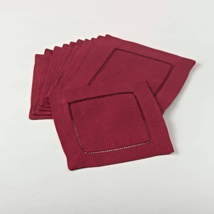 Saro Lifestyle - Wholesale Dinner & Cloth Napkin - Hemstitched Cocktail Napkin