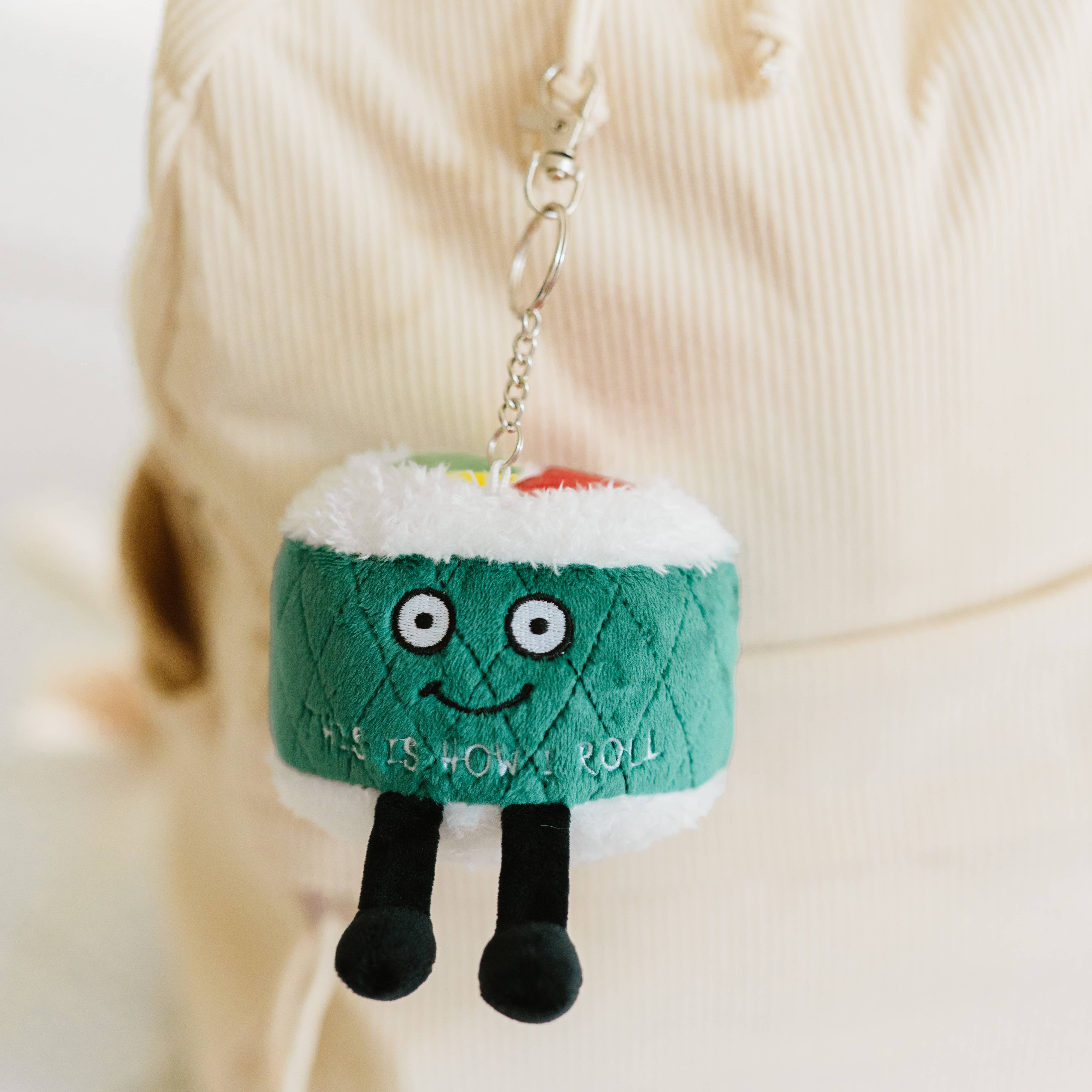 Punchkins - Wholesale Keychain - Unisex - Sushi Plush Bag Charm  Soft Cuddly Toy Funny Cute Gift2