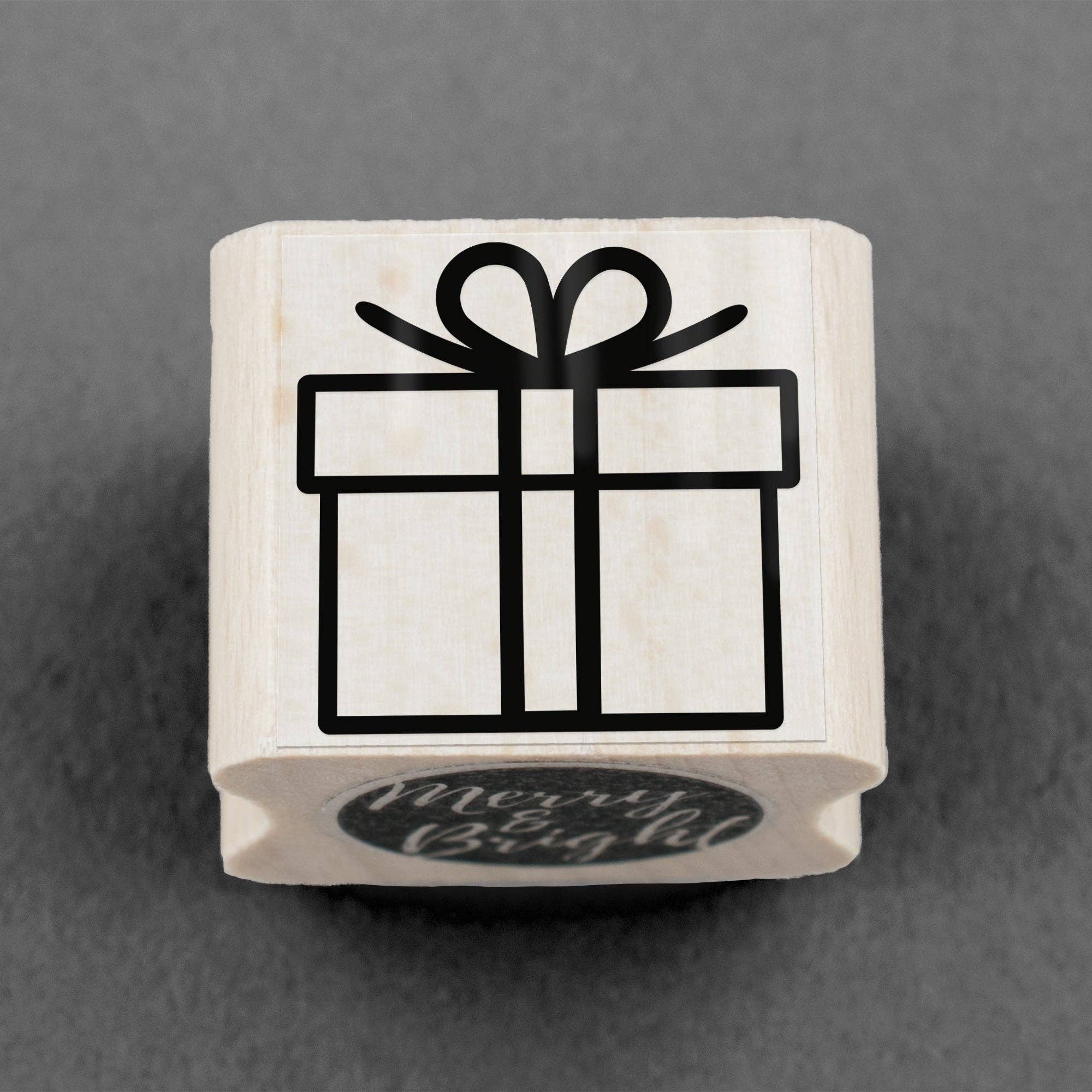 Merry and Bright - Wholesale Rubber/Decorative Stamp - Stamp Gift 20 x 20 mm0