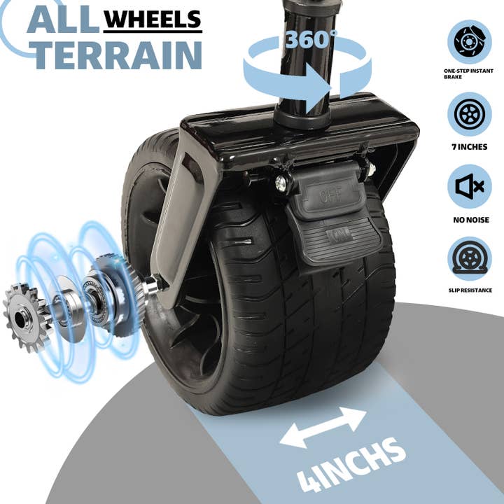 39F Inc. - Wholesale Shopping Cart - 480lbs Foldable Wagon with Canopy & All-Terrain Wheels2
