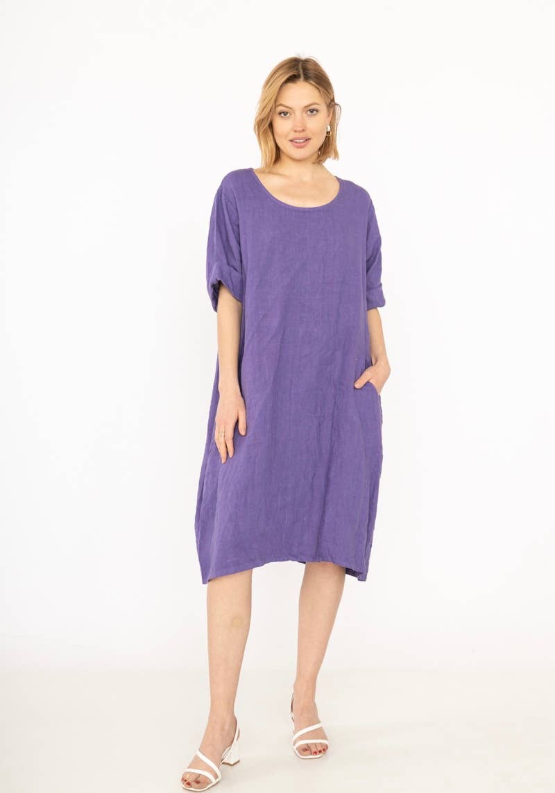 LINEN & COTTON HOUSE – Großhandel Kleid – Damen – Leinenkleid 167 Frühling Sommer Kollektion47