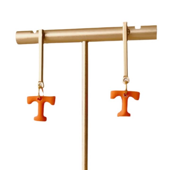 Tennessee Vols Earrings | Game Day, Orange, Jewelry for wholesale by Sweet Tree