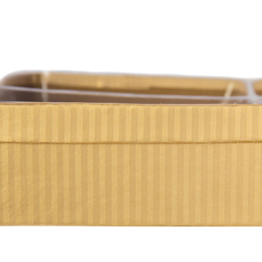 Willow Group - Wholesale Decorative Tray - Gold Stripes Square Paperboard Tray w/ PCV Divided Insert1