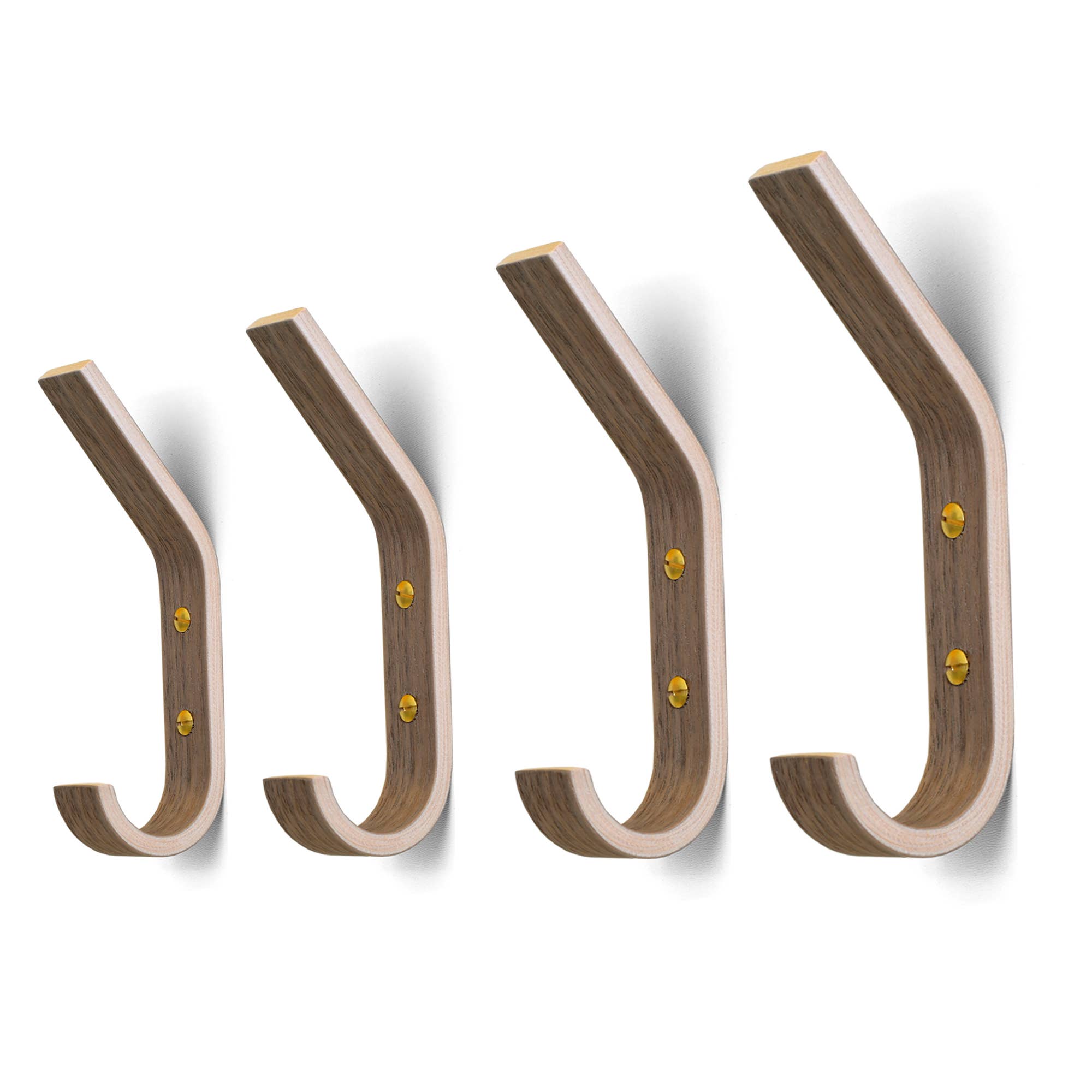 ValiaiDesign – Engroshandel Vægkrog – Sæt med 4 enkeltstående vægkroge i træ på krydsfinerplade6