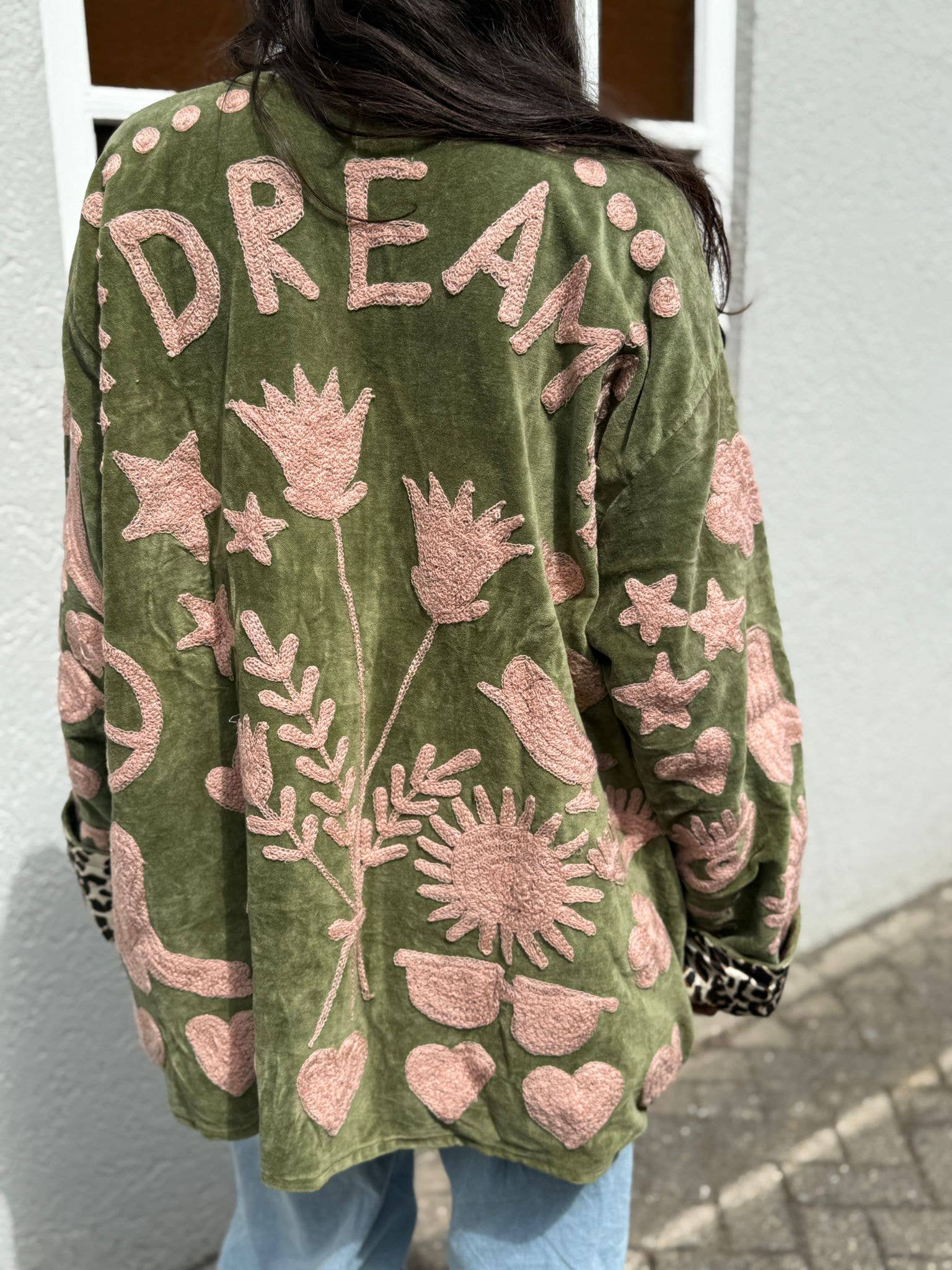 ToutVintage - Wholesale Jacket - Women's - Velvet Jacket DREAM green pink11
