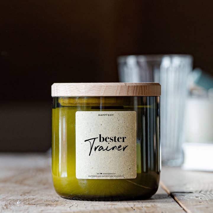 Happysoy - Wholesale Jar/Filled Candle - Scented Candle | Best Trainer | From Wine Bottle2