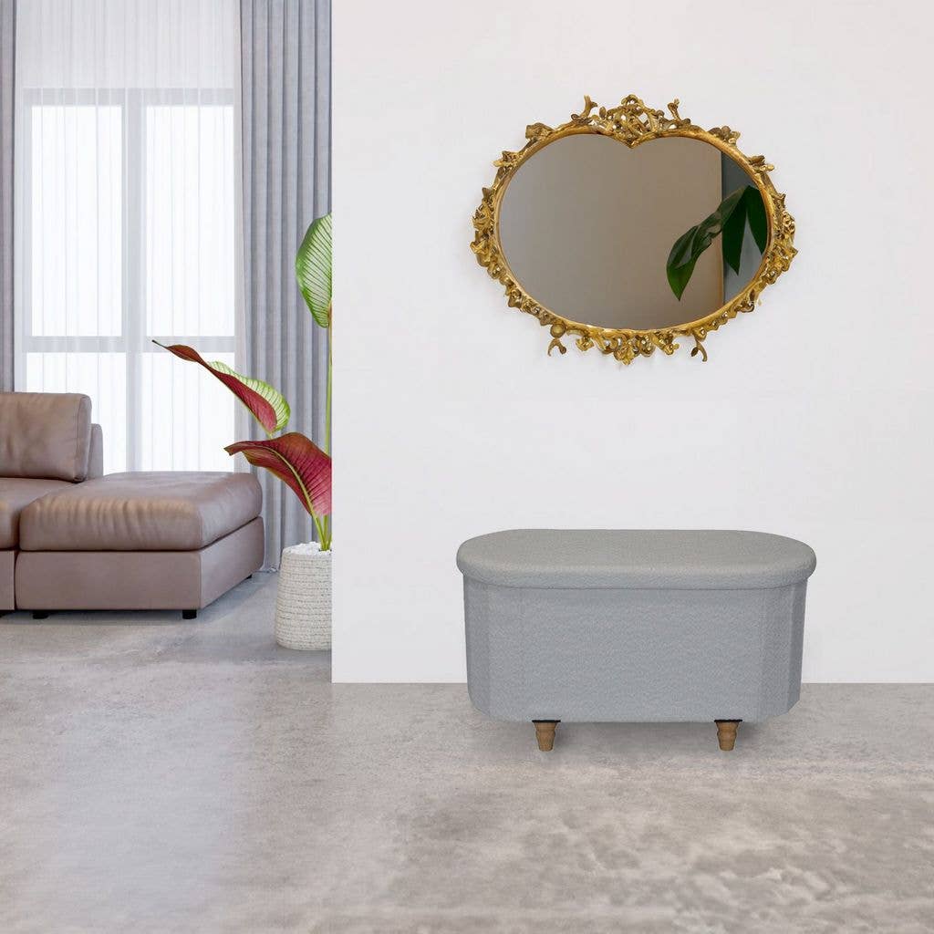 Aria Home – wholesale Ottoman – Esme Ottoman With Boucle Storage Bench27