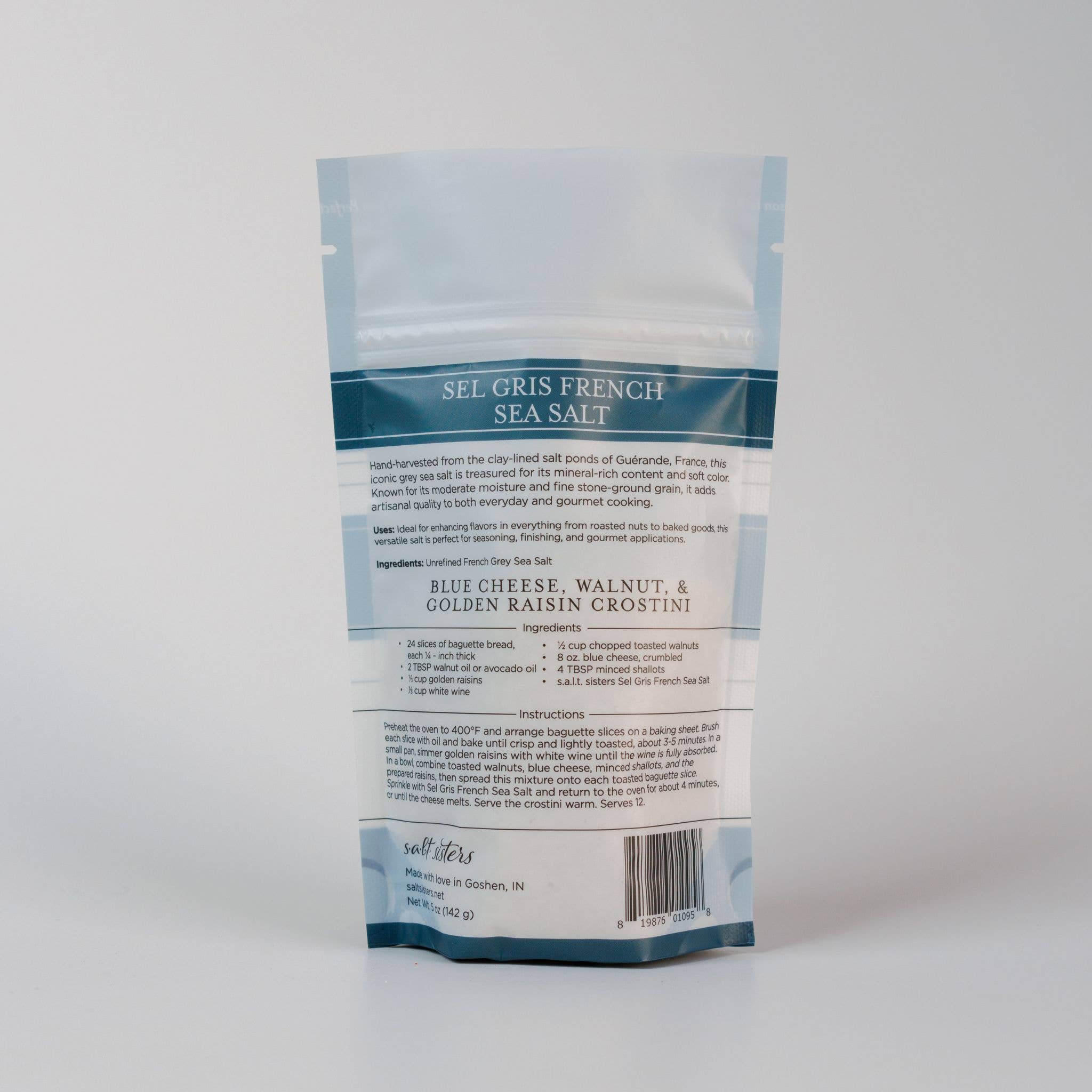Salt Sisters - Wholesale Salt - All-Natural Sea Salt - French - Sel Gris / Grey - 5 oz1