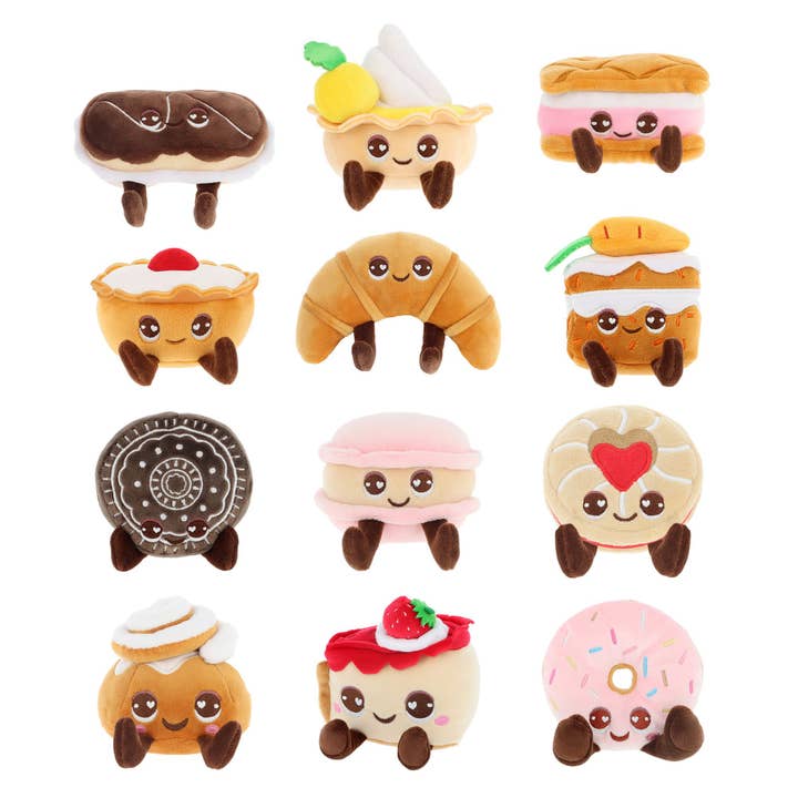 Assortment of 48 stuffed pastry toys “Scent” 8cm - KEELTOYS for wholesale by Kontiki